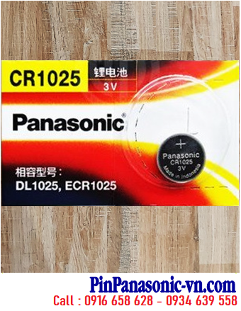 Panasonic CR1025, Pin 3v Lithium Panasonic CR1025 Made in Indonesia 