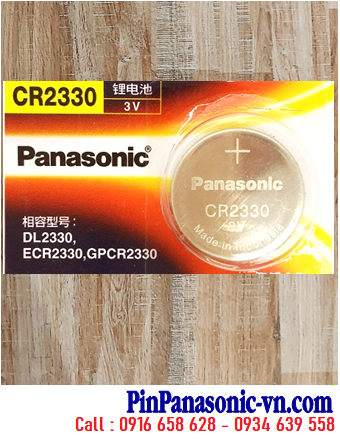 Panasonic CR2330 _Pin 3v Lithium Panasonic CR2330 (Made in Indonesia )