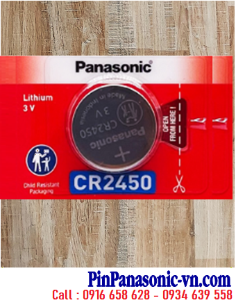 Panasonic CR2450; Pin 3v Lithium Panasonic CR2450 _Made In Indonesia